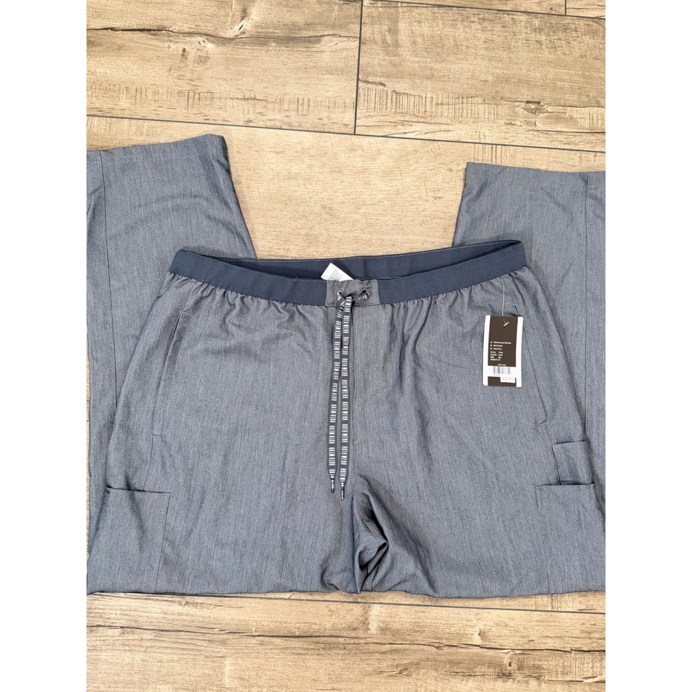Roth Wear Hutton Mens Scrub Pants 2X Slate Gray Performance Stretch Cargo NWT